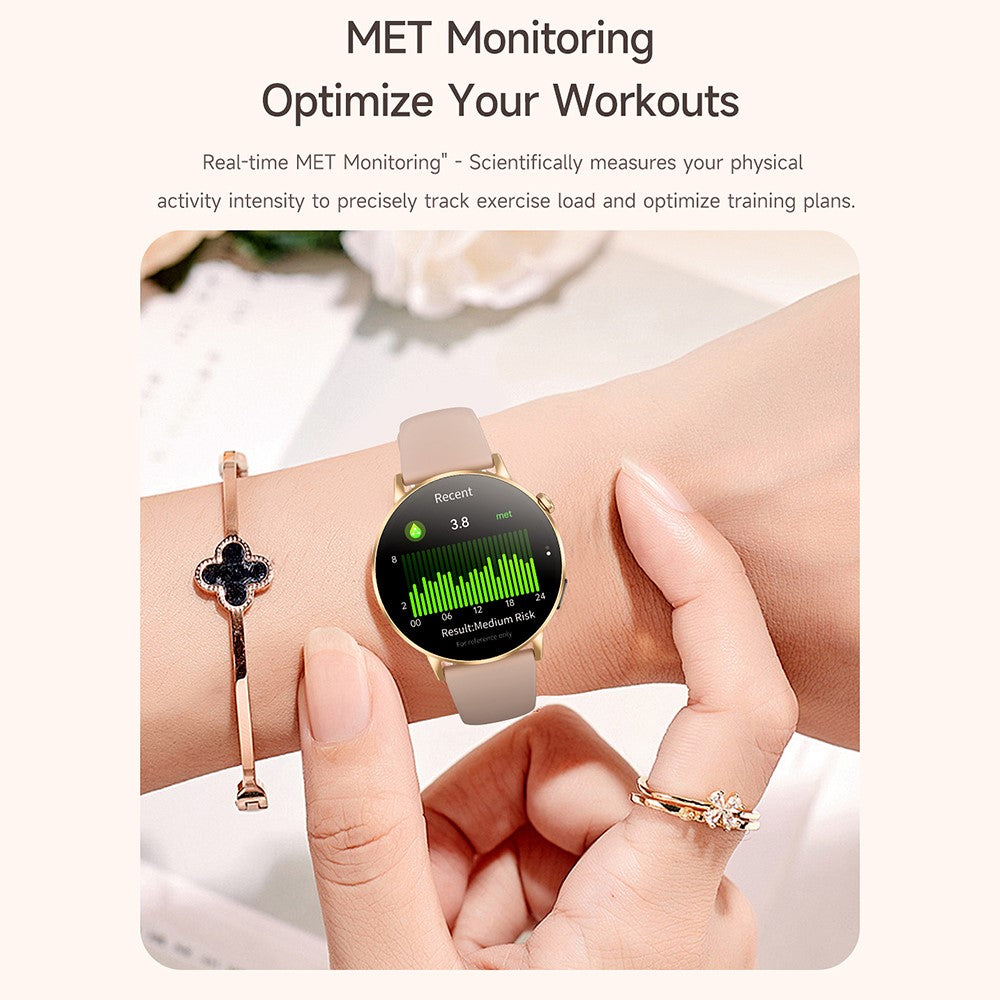 G34 1.32 Inch AMOLED Screen Smart Watch Health Monitor Bluetooth-Compatible Call Fitness Tracker Watch