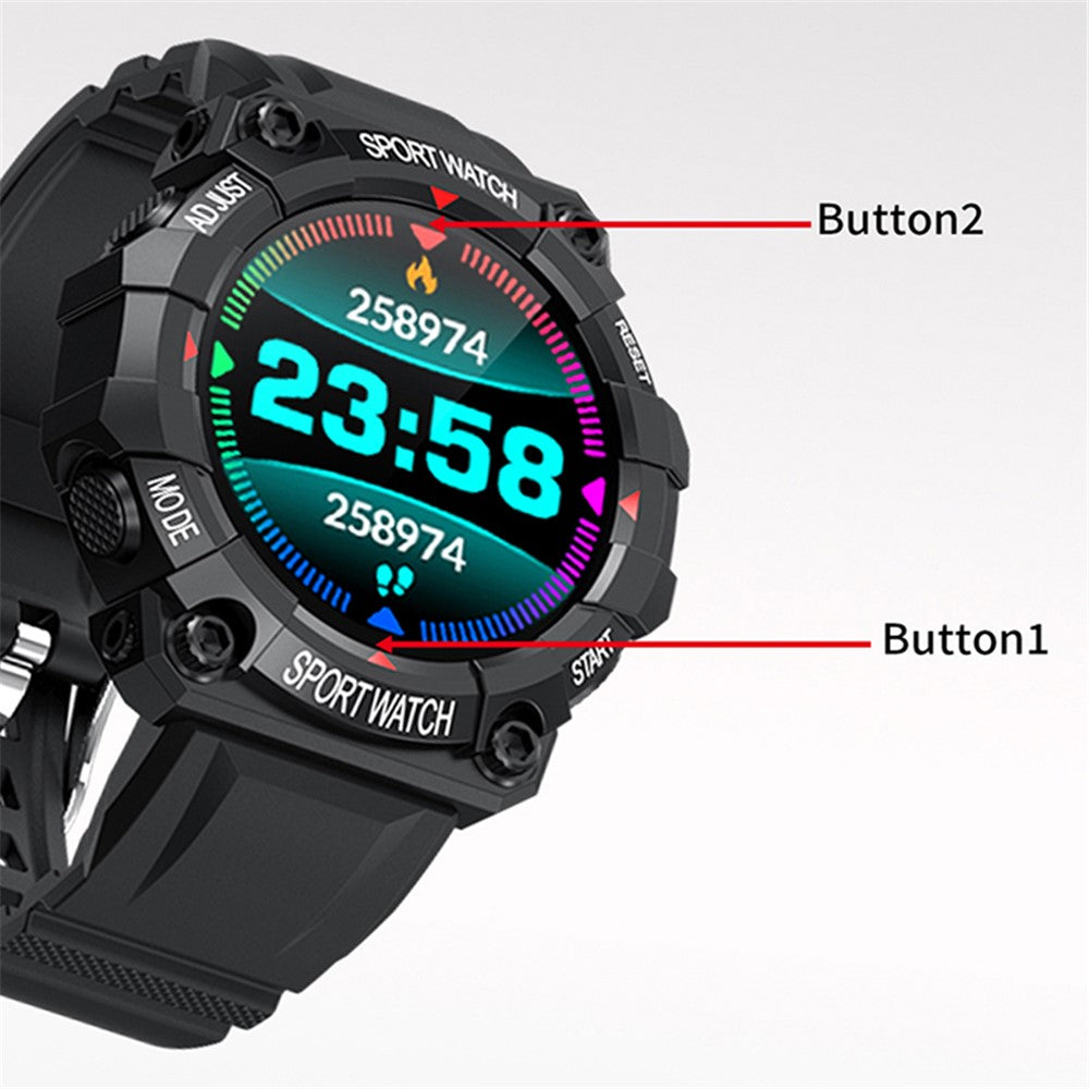 FD68S / Y56 1.3 inch Round Screen Bluetooth-compatible Smart Watch Waterproof Heart Rate Health Monitoring Sport Smart Bracelet