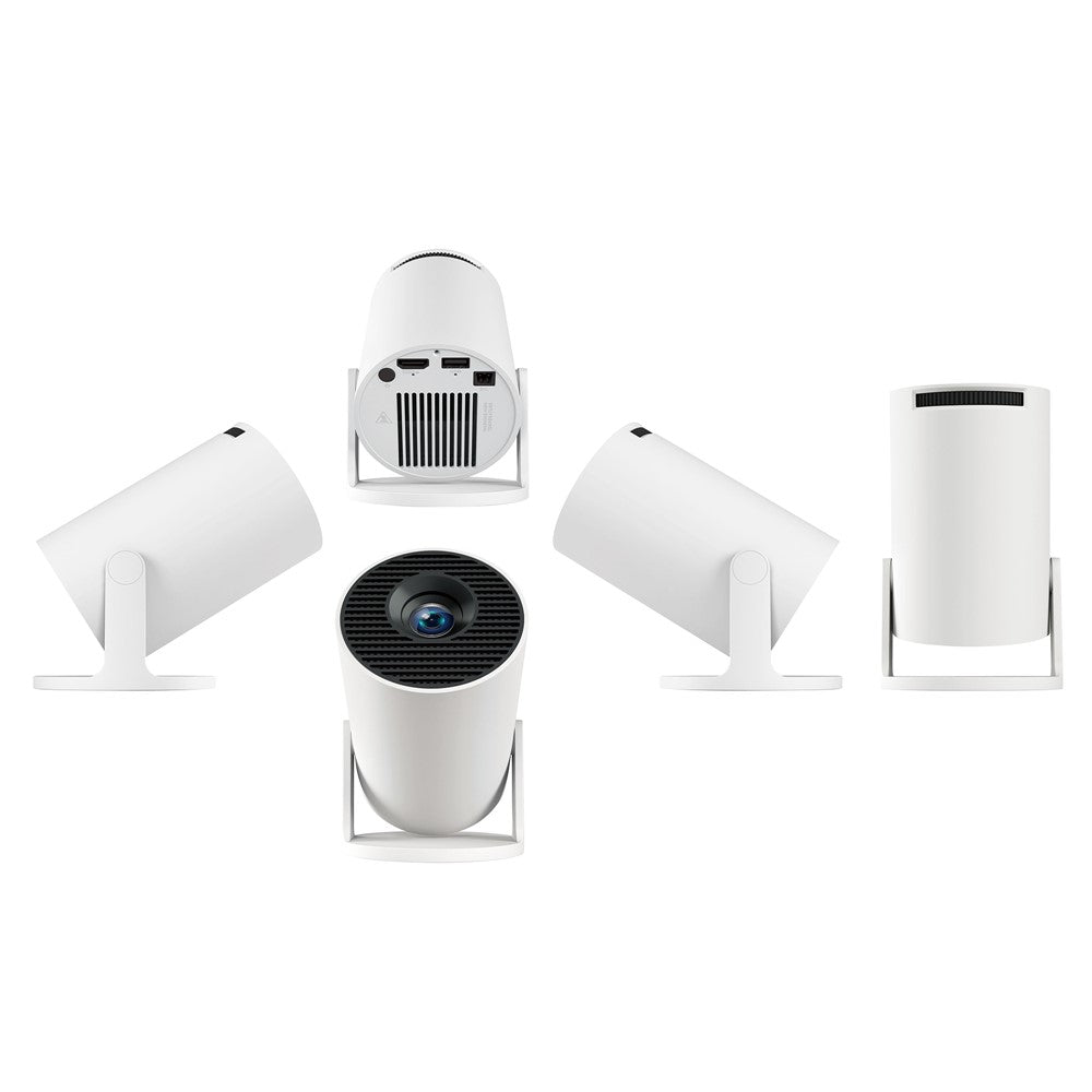 HY300 Pro+ Android 11.0 Mini Projector WiFi6 Bluetooth-Compatible 5.4 HD 720P 170 ANSI Lumens Home Theater Projector