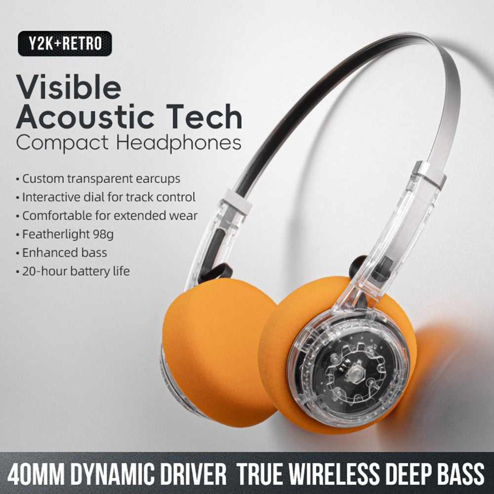 LC6300 Wireless Bluetooth-Compatible Headphone Retro HIFI Stereo Deep Bass DJ Music Headset