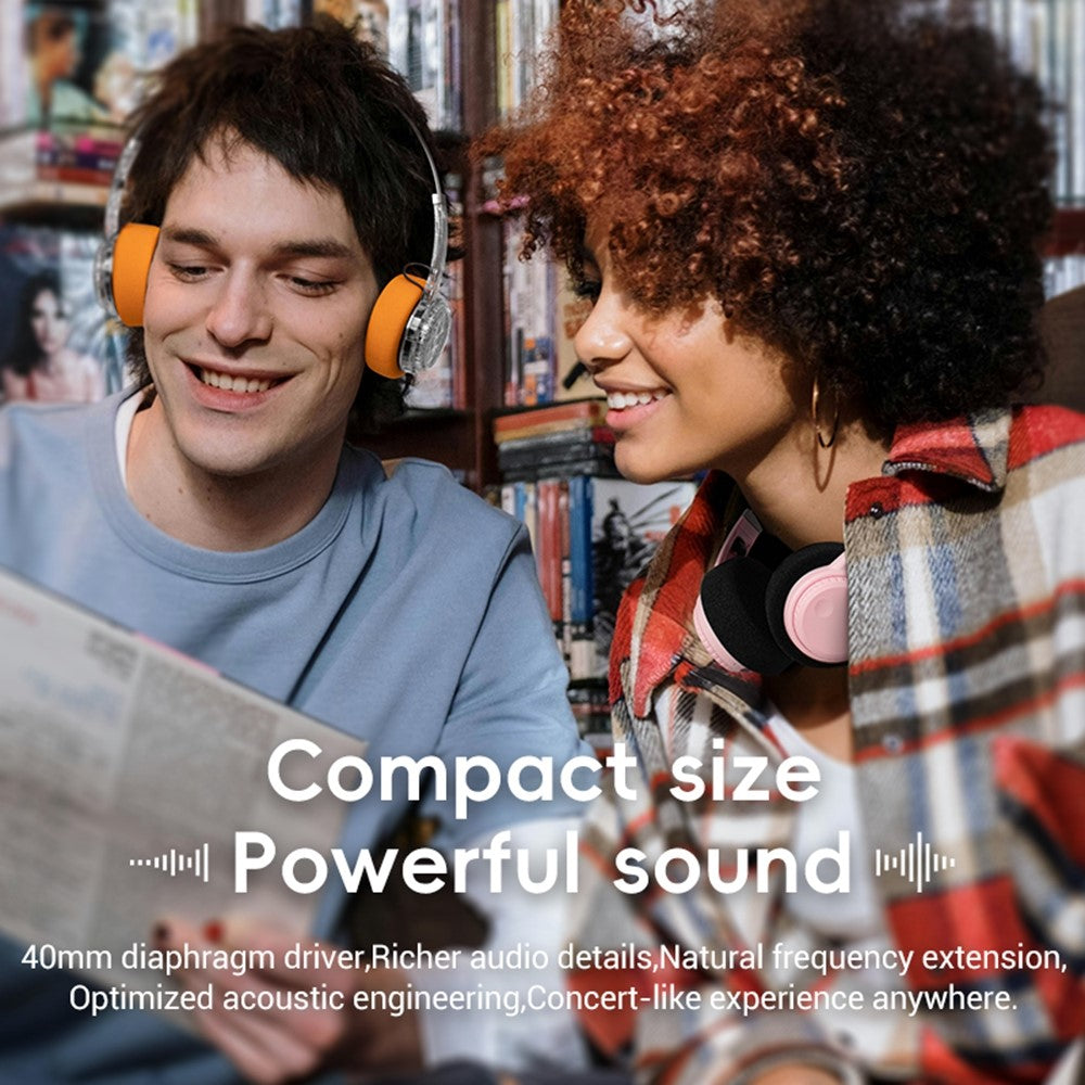 LC6300 Wireless Bluetooth-Compatible Headphone Retro HIFI Stereo Deep Bass DJ Music Headset