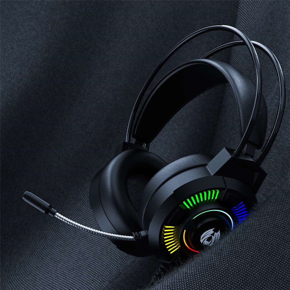 BATXELLENT H81 RGB Wired Headset Adjustable Gaming Headphone Noise Canceling Earphone with Mic for PC, Laptops, Mobile Phones