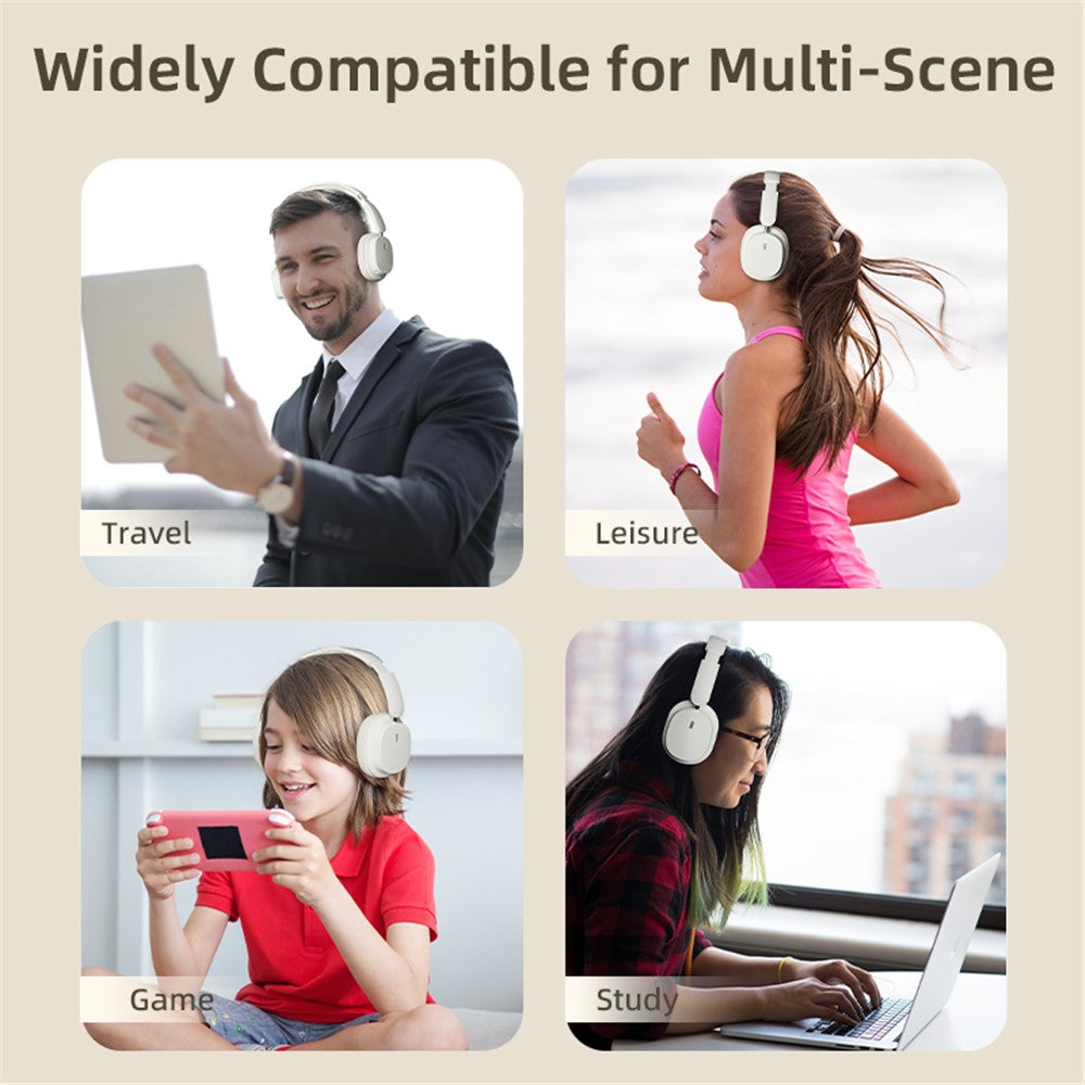 SY-T2 Wireless Over-Ear Bluetooth-compatible Headphone Foldable Headset with Built-In Noise Cancelling Microphone