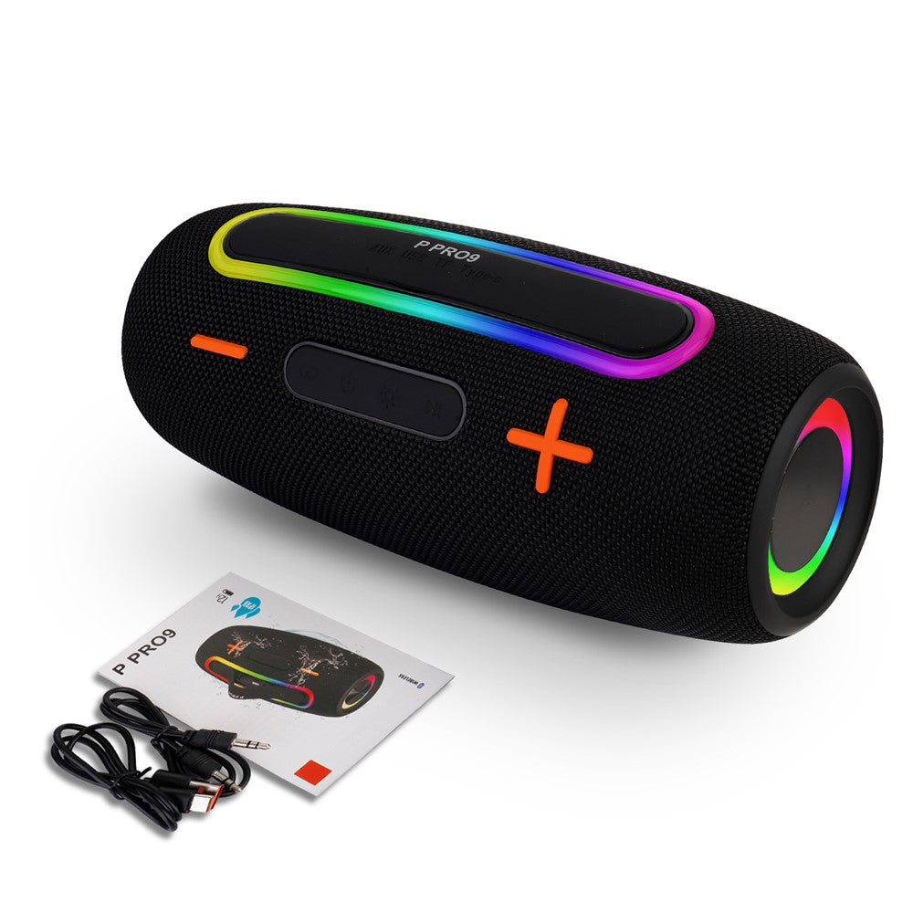 PRO9 Wireless TWS Bluetooth-Compatible Speaker IPX6 Waterproof Portable Outdoor Boombox