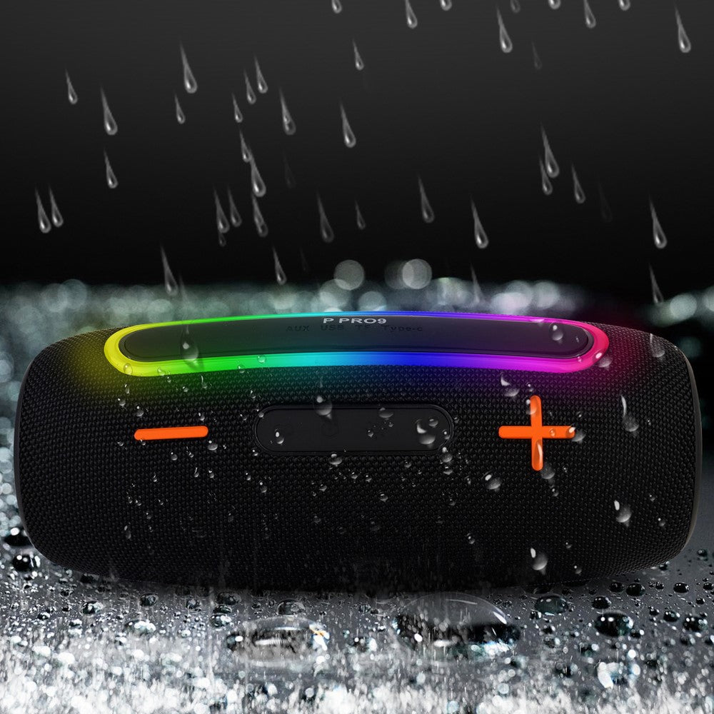 PRO9 Wireless TWS Bluetooth-Compatible Speaker IPX6 Waterproof Portable Outdoor Boombox