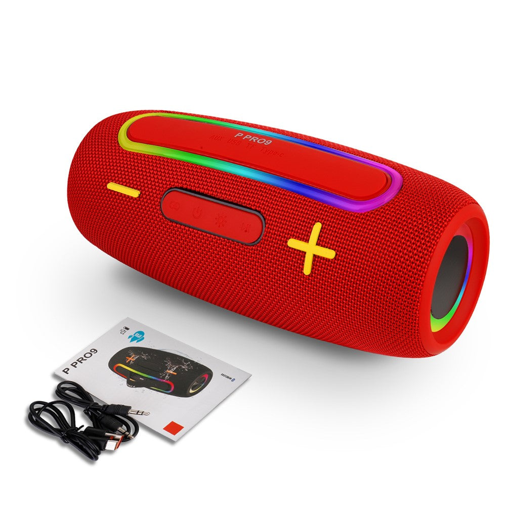 PRO9 Wireless TWS Bluetooth-Compatible Speaker IPX6 Waterproof Portable Outdoor Boombox